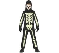 Fiestas Guirca Boys Glow in the Dark Skeleton Halloween Costume