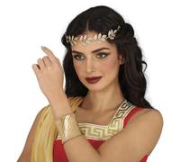FIESTAS GUIRCA | Bracelet Serpent Métallique Or - Bijou pour Costume de Déesse Romaine ou Grecque - Accessoire Idéal pour Fêtes Costumées et Célébrations - Femme Adulte - Or