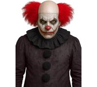 FIESTAS GUIRCA | Calva de Payaso Rojo (Taille Unique) - Perruque pour Costume de Clown de Cirque et Halloween - Accessoire de Fête pour Homme Adulte - Idéal pour Carnaval et Événements - Rouge