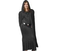 FIESTAS GUIRCA | Cape Noire avec Capuche (135 cm) - Accessoire de Déguisement pour Vampires et Halloween - Idéal pour Adultes Unisexes lors de Fêtes Déguisées et Carnaval - Noir