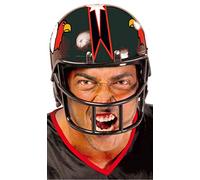 FIESTAS GUIRCA | Casque de Football Américain Noir (Taille Unique) - Accessoire Sportif pour Costumes de Joueur de Football Américain - Idéal pour Fêtes à Thème et Célébrations - Adulte Unisexe - Noir