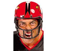 FIESTAS GUIRCA | Casque de Football Américain Rouge (Taille Unique) - Accessoire Sportif pour Costumes de Joueur de Football Américain - Idéal pour Fêtes à Thème - Adulte Unisexe - Rouge