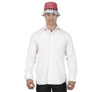 FIESTAS GUIRCA | Chapeau Cerveau Sanglant pour Fêtes (Adulte Unisexe) - Accessoire Amusant pour Enterrements de Vie de Garçon et Halloween - Idéal pour Fêtes Costumées - Rouge Blanc