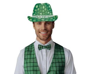 FIESTAS GUIRCA | Chapeau Gangster Saint Patrick (Adulte Unisexe) - Chapeau de Fête pour Célébrations de la Saint-Patrick et Fêtes à Thème - Accessoire de Déguisement pour Adultes - Multicolore