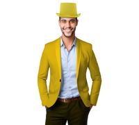 Fiestas GUiRCA Chapeau haut-de-forme de haute qualité, jaune