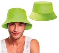 FIESTAS GUIRCA | Chapeau Vert Fluo - Accessoire de Costume pour Fêtes des Années 90 et Célébrations - Idéal pour Carnaval, Halloween et Événements à Thème - Adulte Unisexe - Vert