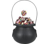 FIESTAS GUIRCA | Chaudron de Sorcière pour Trick or Treat (11 cm) - Accessoire d'Halloween pour Fêtes et Célébrations - Idéal pour Enfants et Adultes - Panier de Sorcière pour Bonbons et Friandises