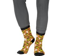 FIESTAS GUIRCA | Chaussettes Halloween Citrouilles et Fantômes (42-48) - Accessoire Textile pour Costumes et Fêtes d'Halloween - Idéal pour Tous les Utilisateurs - Multicolore