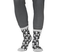 FIESTAS GUIRCA | Chaussettes Halloween Crâne - Accessoire Textile pour Costumes de Squelette et Fêtes d'Horreur - Idéal pour Halloween et Carnaval - Unisexe - Multicolore