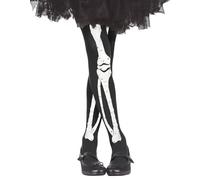 Fiestas GUiRCA Collants Bas Squelette pour Fille de déguisement d'horreur Taille Unique 5-9 Ans
