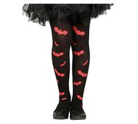 FIESTAS GUIRCA Collants Chauves-Souris Noirs Motif Rouge Enfant