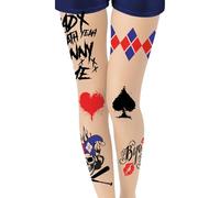 FIESTAS GUIRCA Collants arlequin maléfique Adulte - Noir - Taille Unique