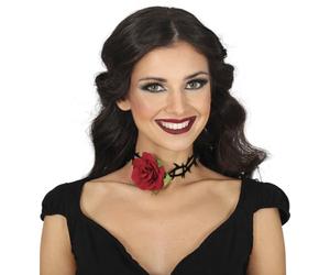 FIESTAS GUIRCA Collier rose avec piques