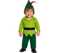 FIESTAS GUIRCA | Costume Archer Bébé (18-24 Mois) - Chemise, Ceinture, Chapeau et Pantalon - Costumes de Contes, Fées et Journée du Livre pour Fêtes Costumées - Idéal pour Petits Enfants - Vert