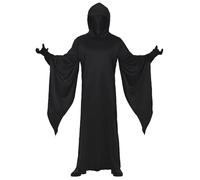 FIESTAS GUIRCA | Costume Black Mystic Adulte (52-54/L) - Cagoule et Tunique - Costumes de Fantômes et Spectres pour Halloween, Carnaval et Fêtes Costumées - Idéal pour Homme - Noir