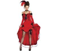 FIESTAS GUIRCA Danceuse Burlesque Déguisement pour Femme - Robe Can Can - Costume Western pour Femme Taille XL 46-48