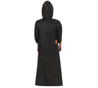 FIESTAS GUIRCA | Costume Carrying Death Adulte (52-54/L) - Tunique et Éventail - Costumes de Mort et Spectre pour Halloween, Carnaval et Fêtes de Terreur - Idéal pour Hommes - Noir et Blanc
