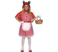 FIESTAS GUIRCA | Costume Chaperon Roja Enfant (7-9 ans) - Cape, Tablier et Robe - Costumes de Contes, Fées et Journée du Livre pour Halloween, Carnaval et Fêtes Costumées - Idéal pour Filles