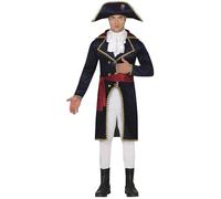 FIESTAS GUIRCA | Costume Conqueror Adulte (54-56/XL) - Veste, Ceinture, Pantalon, Plastron et Chapeau - Costumes de Marquis et Militaires pour Halloween, Carnaval et Fêtes Déguisées - Homme