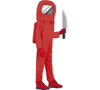 Fiestas Guirca – Déguisement Among Us Astronaute Rouge – Enfant 10/12 ans