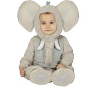 FIESTAS GUIRCA Costume da Elefante Grigio per Neonato T-6/12 Mesi