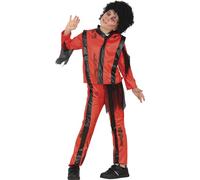 FIESTAS GUIRCA | Costume Dancing Zombie Enfant (7-9 ans) - Veste et Pantalon - Costumes de Morts-Vivants pour Halloween, Carnaval et Fêtes Costumées - Idéal pour Enfants - Rouge et Noir