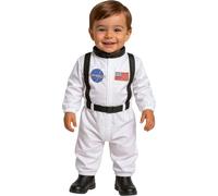 FIESTAS GUIRCA | Costume d'Astronaute Enfant (2-3 ans) - Combinaison Spatiale pour Enfants - Costumes de Pilote et Explorateur de l'Espace pour Halloween, Carnaval et Fêtes Costumées - Blanc et Noir