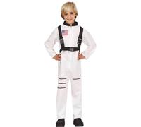 FIESTAS GUIRCA | Costume de Astronauta Teen (14-16 ans) - Combinaison Spatiale - Costumes de Pilote Spatial pour Halloween, Carnaval et Fêtes Déguisées - Idéal pour Adolescents - Blanc et Noir