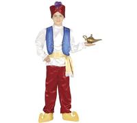 FIESTAS GUIRCA | Costume de Bandit du Désert Enfant (3-4 ans) - Chemise, Gilet, Ceinture, Chapeau et Pantalon - Costumes pour Halloween, Carnaval et Fêtes - Idéal pour Enfants - Bleu et Grenat