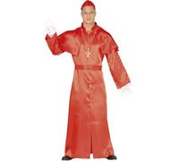 FIESTAS GUIRCA Costume de carnaval cardinal pour homme Église évêque prêtre Taille M à XL Taille L