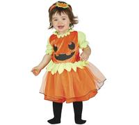 FIESTAS GUIRCA | Costume de Citrouille Bébé - Robe et Diadème - Costumes d'Halloween pour Petites Filles - Idéal pour Fêtes Costumées et Célébrations Enfantines
