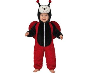 FIESTAS GUIRCA | Costume de Coccinelle Bébé - Combinaison, Cagoule et Ailes - Costumes d'Insectes pour Bébés Unisexe - Idéal pour Halloween, Carnaval et Fêtes Costumées
