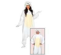 Fiestas Guirca Costume de Combinaison de Cosplay Ours Polaire