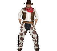 Déguisement Cowboy Homme - Taille L 52-54 - Marron - 2 pièces