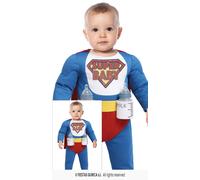 Fiestas Guirca Costume De Déguisement Bébé Super-Héros Bleu Polyester 1-2 Ans