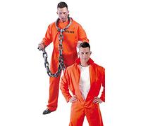 Fiestas Guirca Costume de détenu condamné Costume de Prison Orange - M 48-50
