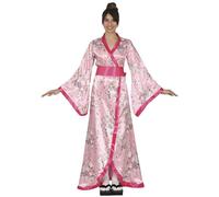FIESTAS GUIRCA Fabuleux Kimono pour femme - Déguisement japonais rose pour femme Taille S