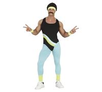 Fiestas GUiRCA Déguisement Prof d'aérobic années 80 Homme