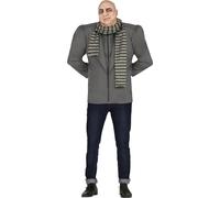 FIESTAS GUIRCA | Costume de Inventor Malvado pour Adulte (52-54/L) - Veste, Écharpe et Épaulettes - Costumes de Méchants et Super-héros pour Fêtes de Cinéma, Halloween et Carnaval - Homme - Gris