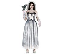 Fiestas Guirca Costume de mariée fantôme pour déguisement d'halloween