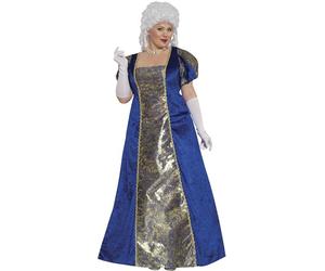 FIESTAS GUIRCA | Costume de Marquesa - Robe et Jupon - Costumes d'Époque, Aristocratie et Noblesse pour Halloween, Carnaval et Fêtes Déguisées - Idéal pour Femmes Adultes