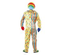 FIESTAS GUIRCA | Costume de Payaso Adulte (48-50/M) - Combinaison Multicolore - Costumes de Cirque et Comédie pour Halloween, Carnaval et Fêtes Déguisées - Idéal pour Homme - Multicolore