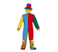 FIESTAS GUIRCA | Costume de Clown Adulte (54-56/XL) - Gilet, Veste, Nœud Papillon, Pantalon et Chapeau - Costumes de Cirque et Comédie pour Halloween, Carnaval et Fêtes Déguisées - Homme - Multicolore