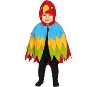 FIESTAS GUIRCA | Costume de Perroquet pour Bébé (18-24 mois) - Cape et Capuche - Costumes d'Animaux pour Halloween, Carnaval et Fêtes Déguisées - Idéal pour Garçons et Filles - Multicolore