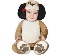 FIESTAS GUIRCA | Costume de Chien Bébé (18-24 Mois) - Cagoule, Combinaison et Pattes - Costumes d'Animaux pour Halloween, Carnaval et Fêtes Costumées - Idéal pour Bébés Unisexes - Marron