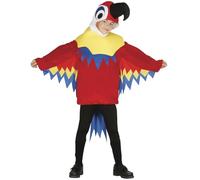 FIESTAS GUIRCA | Costume de Petit Perroquet Enfant - Cagoule, Queue et Costume - Costumes d'Animaux pour Halloween, Carnaval et Fêtes Costumées - Idéal pour Enfants - Multicolore