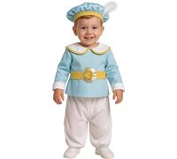 FIESTAS GUIRCA | Costume de Prince Bébé (12-18 Mois) - Bottes, Chemise, Ceinture, Chapeau et Pantalon - Costumes de Royauté et Contes de Fées pour Carnaval - Idéal pour Enfants - Bleu et Blanc