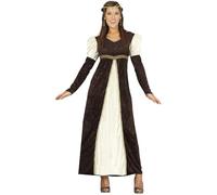 FIESTAS GUIRCA | Costume de Princesa Medieval (38-40/M) - Robe pour Femme - Costumes d'Époque, Renaissance et Fantaisie pour Halloween, Carnaval et Fêtes Déguisées - Idéal pour Adultes