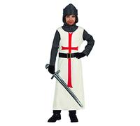 FIESTAS GUIRCA Costume de Templier pour Adolescents Garçons - Costume complet de guerrier médiéval pour Adolescents Garçons de 14-16 Ans