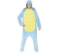 FIESTAS GUIRCA | Costume de Tortuga Adulte (48-50/M) - Carapace, Capuche et Combinaison - Costumes d'Animaux pour Halloween, Carnaval et Fêtes Déguisées - Idéal pour Adultes Unisexe - Bleu, Jaune